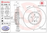 Brzdový kotouč BREMBO 09.C408.13 - BMW