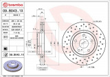 Brzdový kotouč BREMBO 09.B043.1X - TOYOTA