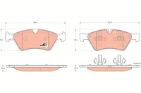 Sada brzdových destiček TRW GDB1642 - MERCEDES W164 ML, GL, R