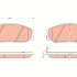 Sada brzdových destiček TRW GDB3297 - HYUNDAI SANTA FE