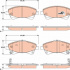 Sada brzdových destiček TRW GDB3479 - TOYOTA AURIS 07-