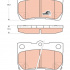Sada brzdových destiček TRW GDB3399 - LEXUS SI, GS