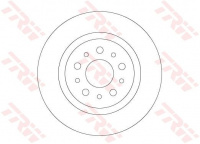 Brzdový kotouč TRW DF6714