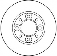 Brzdový kotouč TRW DF1301 - TALBOT