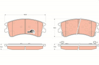 Sada brzdových destiček TRW GDB3310 - MAZDA 6 Sada brzdových destiček TRW GDB3310 - MAZDA 6