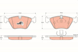 Sada brzdových destiček TRW GDB1404 - BMW 5