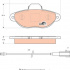 Sada brzdových destiček TRW GDB1745 - FIAT 500 1.2 07-