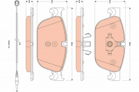 Sada brzdových destiček TRW GDB1889