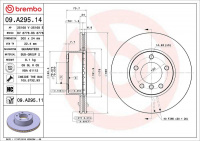 Brzdový kotouč BREMBO 09.A295.11