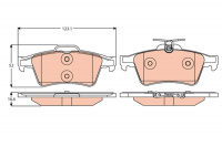 Sada brzdových destiček TRW GDB2086