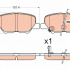 Sada brzdových destiček TRW GDB3583