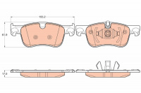 Sada brzdových destiček TRW (GDB2062)