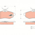 Sada brzdových destiček TRW GDB1495 - CITROEN C3