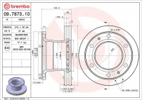 Brzdový kotouč BREMBO 09.7873.10