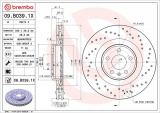 Brzdový kotouč BREMBO 09.B039.1X - AUDI