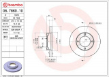 Brzdový kotouč BREMBO 08.7860.10 - DAIHATSU