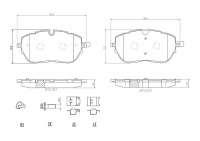 Sada brzdových destiček BREMBO P61128 - PEUGEOT
