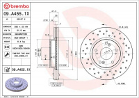 Brzdový kotouč BREMBO 09.A455.1X - HONDA
