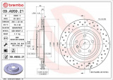 Brzdový kotouč BREMBO 09.A959.21 - MERCEDES-BENZ