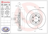 Brzdový kotouč BREMBO 09.C244.10 - ISUZU