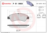 Sada brzdových destiček BREMBO P61066X - CITROËN, DS, OPEL, PEUGEOT