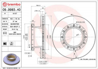 Brzdový kotouč BREMBO 09.9983.40