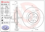 Brzdový kotouč BREMBO 09.R103.11 - MERCEDES-BENZ