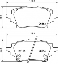 Sada brzdových destiček BREMBO P83178