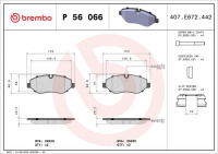 Sada brzdových destiček BREMBO P56066 - NISSAN, RENAULT TRUCKS Sada brzdových destiček BREMBO P56066 - NISSAN, RENAULT TRUCKS