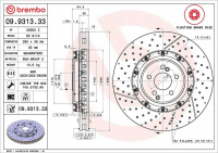 Brzdový kotouč BREMBO 09.9313.33