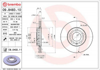 Brzdový kotouč BREMBO 09.8483.11