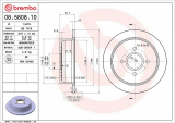 Brzdový kotouč BREMBO 08.5808.10 - FORD