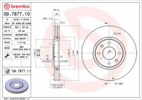 Brzdový kotouč BREMBO 09.7877.11