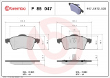 Sada brzdových destiček BREMBO P85047 - VW