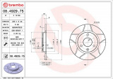 Brzdový kotouč BREMBO MAX 08.4929.75 - CITROËN, PEUGEOT