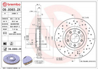 Brzdový kotouč BREMBO 09.9363.2X