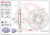 Brzdový kotouč BREMBO 09.9363.2X