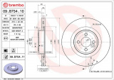 Brzdový kotouč BREMBO 09.B754.11 - MINI