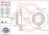 Brzdový kotouč BREMBO 09.7263.20 - RENAULT TRUCKS