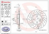 Brzdový kotouč BREMBO 09.A047.21