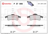 Sada brzdových destiček BREMBO P37006 - JEEP
