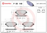 Sada brzdových destiček BREMBO P83148 - TOYOTA