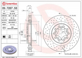 Brzdový kotouč BREMBO 09.7267.50 - FERRARI