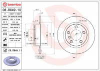 Brzdový kotouč BREMBO 08.B649.11