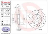 Brzdový kotouč BREMBO 09.9464.1X