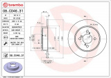 Brzdový kotouč BREMBO 08.C046.31