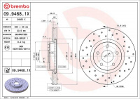Brzdový kotouč BREMBO 09.9468.1X