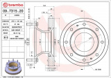 Brzdový kotouč BREMBO 09.7315.20 - IVECO