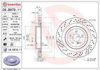 Brzdový kotouč BREMBO 09.B879.11 - MERCEDES-BENZ