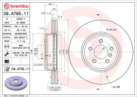 Brzdový kotouč BREMBO 09.A785.11